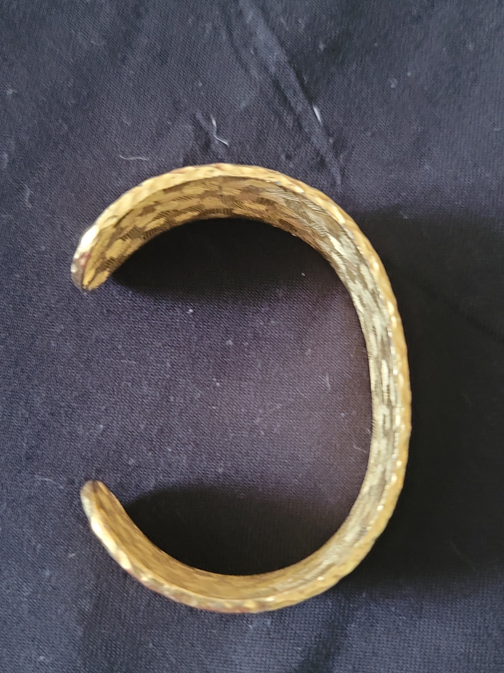 Givenchy Hammered Gold-Tone Cuff Bracelet - Picture 3 of 5
